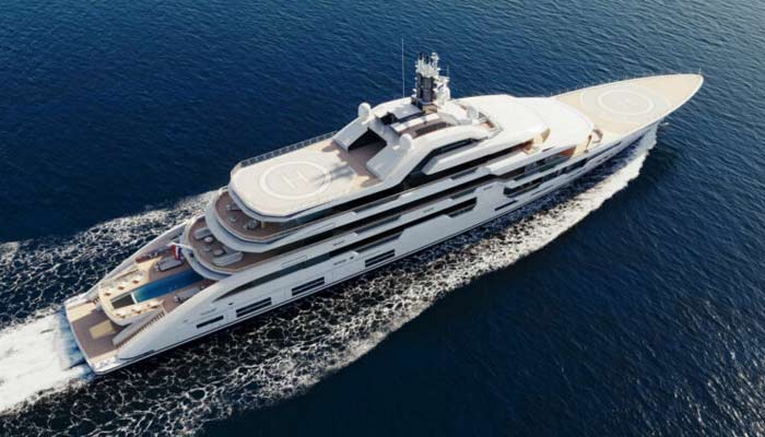 Project Tanzanite by Amels is largest yacht ever built in Netherlands. — Amels