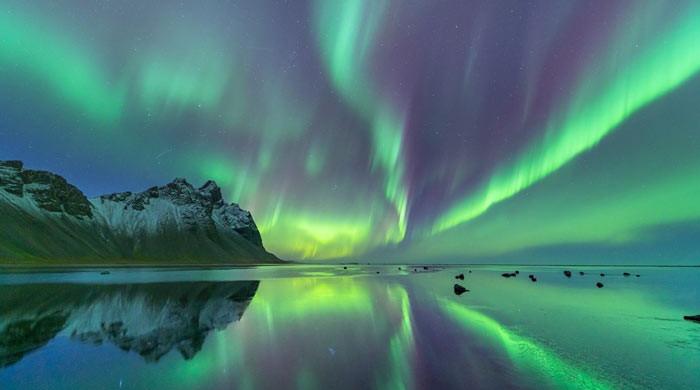 Aurora boreală creată de furtuna geomagnetică sunt din nou vizibile