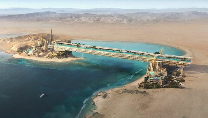 Neom is building worlds longest infinity pool. — Neom/File