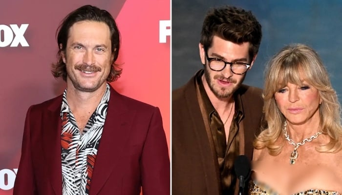 Andrew Garfield honours Goldie Hawn at the Oscars