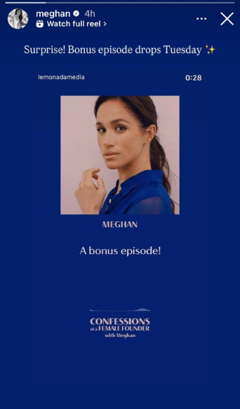 Meghan Markle confirms surprise episode in exciting message