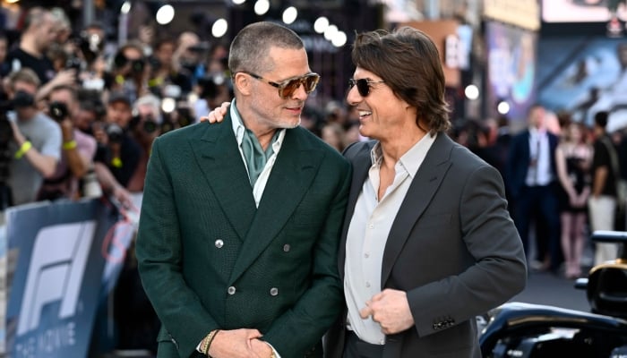 Brad Pitt, Tom Cruises awkward interaction at F1 premiere