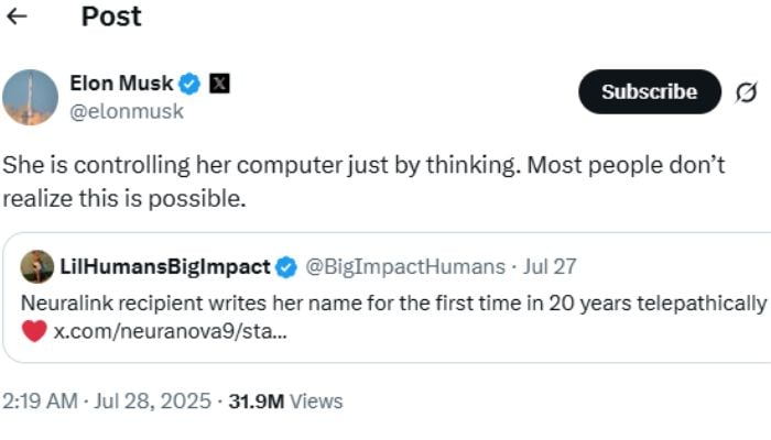 A new script: Neuralink helps woman write her name after two decades