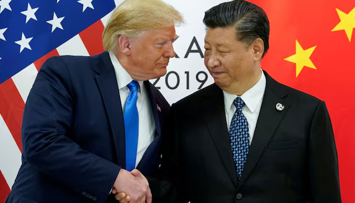US President Donald Trump meets with Chinas President Xi Jinping at the start of their bilateral meeting at the G20 leaders summit in Osaka, Japan, June 29, 2019. — Reuters