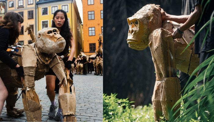 Life-size puppets The Herds epic 20,000 km journey comes to an end