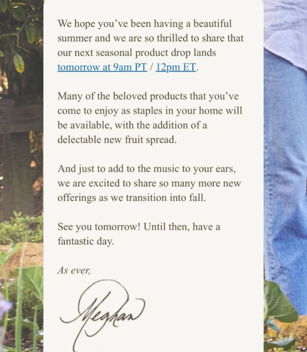 Meghan Markle pens personal letter to announce exciting news