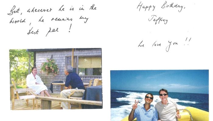 Peter Mandelson hailed Epstein as ‘best pal’ in birthday book