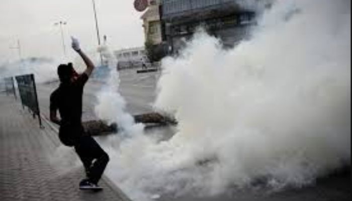 CS Spray is a riot control agent, also known as ‘teargas’ which can cause a burning sensation in eyes badly effecting lungs, throat and skin