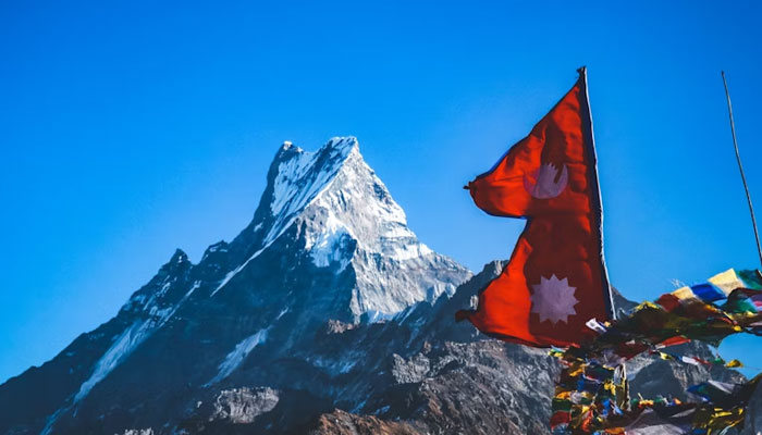 This representational image shows the Nepalese flag. — Unsplash/File
