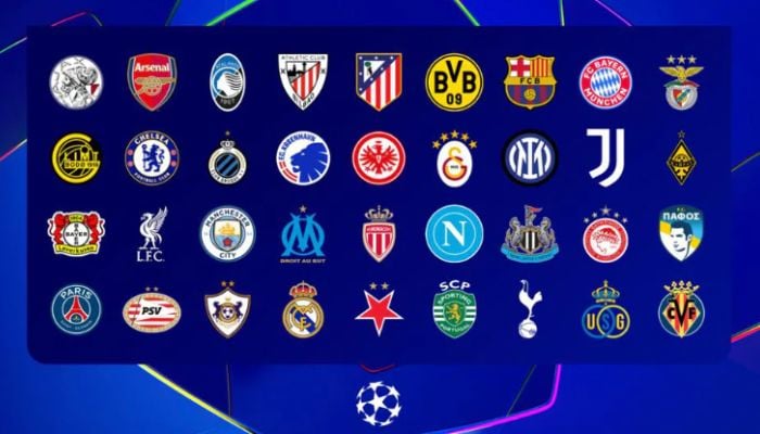 Six English teams including Liverpool, Arsenal, Manchester City, Chelsea, Newcastle United and Tottenham Hotspur will compete in UEFA Champions League 2025-26