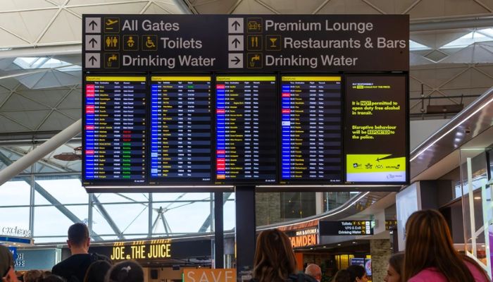 Departure halted at London Stansted after early morning lounge fire