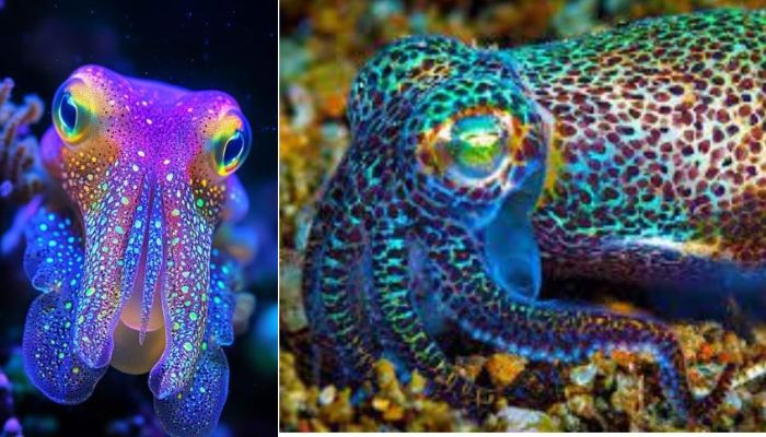 Bobtail glowing squid
