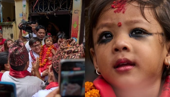 Nepal crowns two-years-old girl as new living goddess