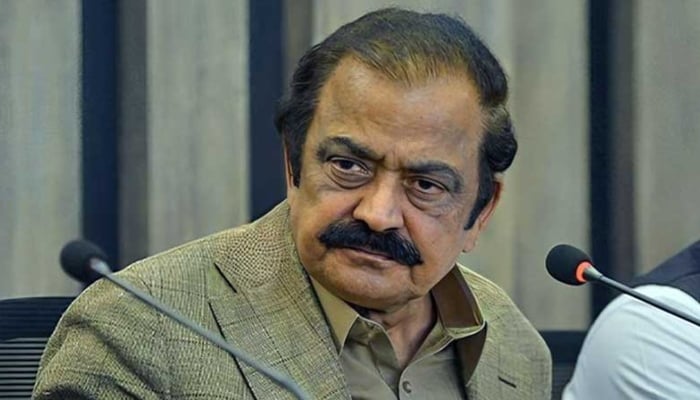 Prime Ministers Adviser on Political Affairs Rana Sanaullah in this undated photo. — APP/File