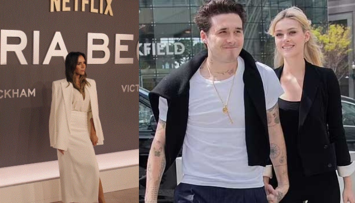 Victoria as surrounded by her family members at the screening before partying the night away in celebration