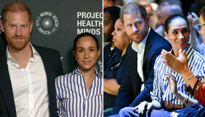The royal couple caught up with their longtime celebrity friend after a full day of work