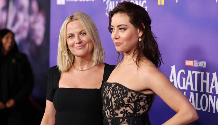 Amy Poehler supports co-star Aubrey Plaza as she struggles with grief