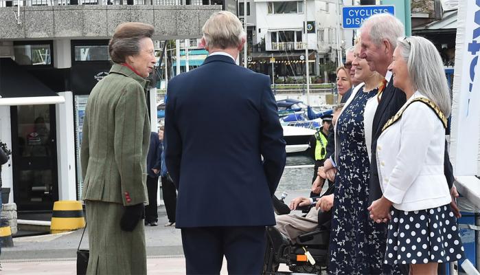 Princess Anne thanks Wetwheels volunteers during heartwarming visit to Torbay