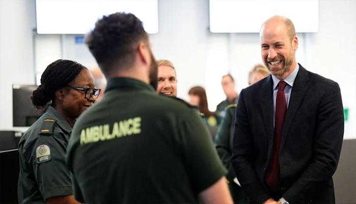 Prince William champions frontline wellbeing on visit to London Ambulance HQ