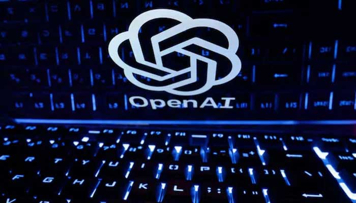 A keyboard is placed in front of a displayed OpenAI logo in this illustration taken February 21, 2023. — Reuters