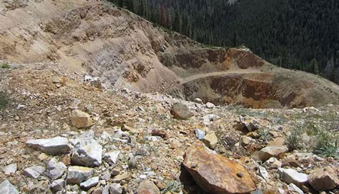 A view looking down into the Yellow Pine antimony-gold deposit in Idaho. — Reuters/File