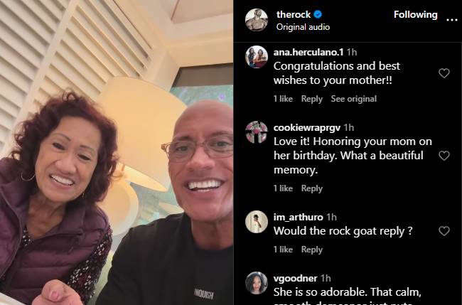 Dwayne Johnson shares heartwarming advice to fans about ageing parents
