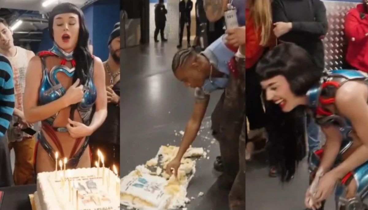 Katy Perry slammed as ‘selfish’ and ‘wasteful’ after she had seen throwing birthday cake at crew in a bizarre video