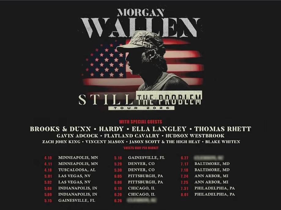 Morgan Wallen announces Still the Problem 2026 tour: details here