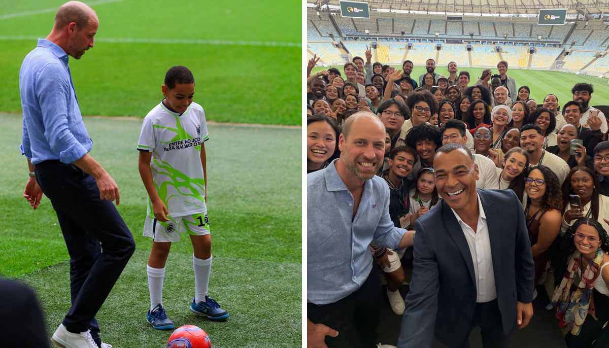 Prince William kicks off new project in Brazil with game of football