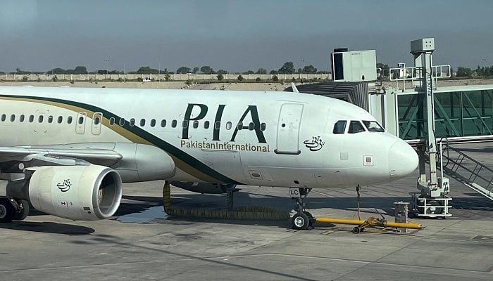 Pakistan International Airlines (PIA) passenger plane sits on tarmac at the Islamabad International Airport, Islamabad, Pakistan, October 27, 2024. — Reuters