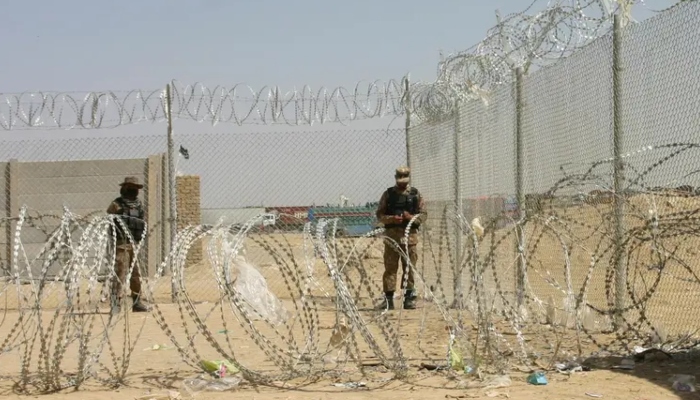Pakistani soldiers stand guard near the Friendship Gate crossing point at the Pakistan-Afghanistan border town of Chaman. — Reuters/File