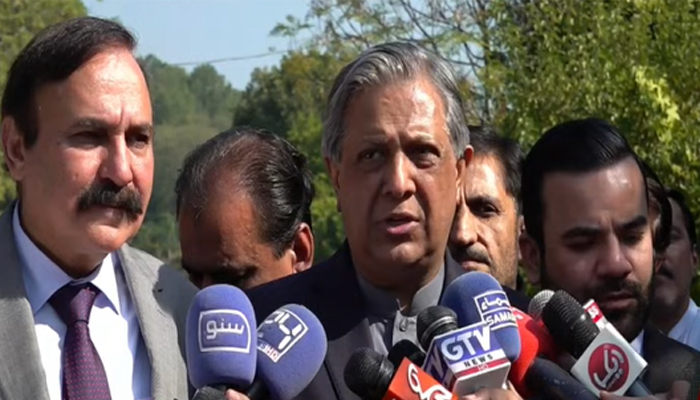 Federal Minister for Law Azam Nazeer Tarar addresses media in Islamabad after the cabinet meeting on November 8, 2025. — ScreengrabviaGeoNews