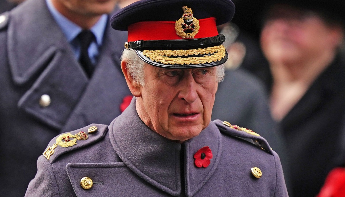 King Charles holds back tears as royal family line-up shrinks