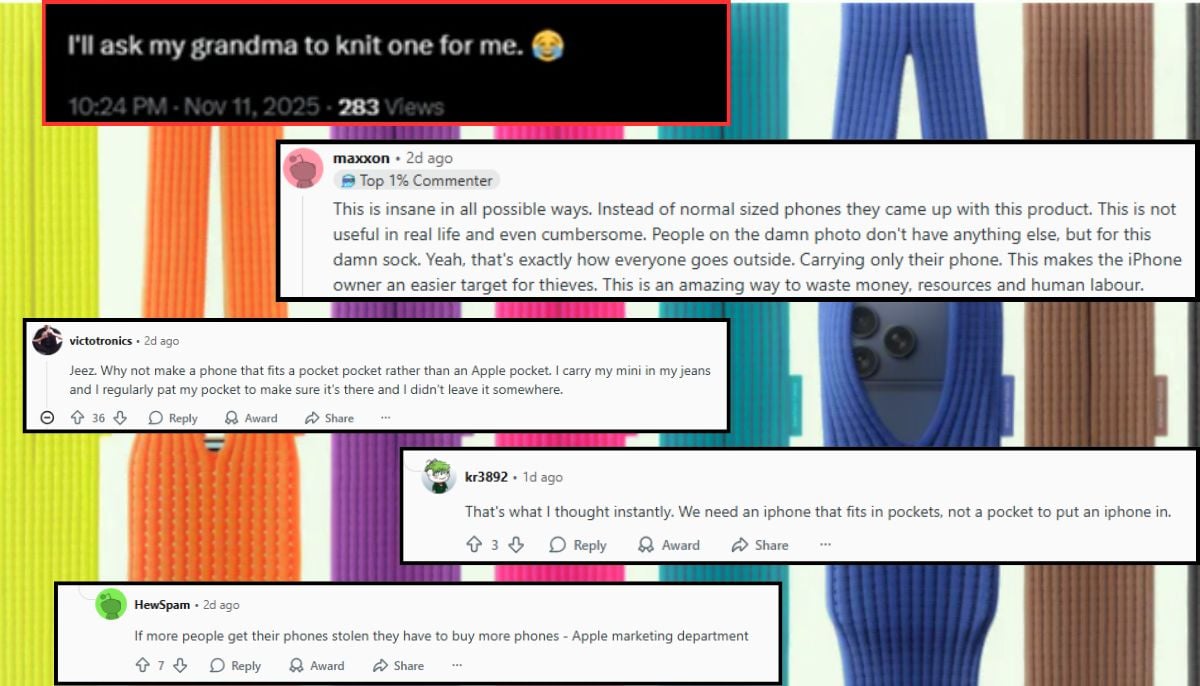 Netizens react to newly launched iPhone Pockets by Apple