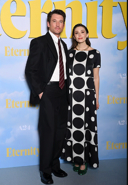 Elizabeth Olsen steals spotlight at ‘Eternity’ premiere