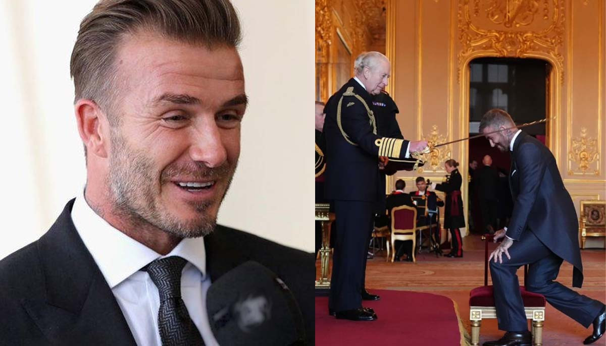 Sir David Beckham explains why he wasn't 'nervous' about Knighthood
