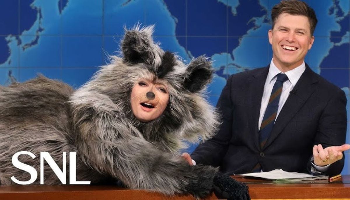 SNL star Sarah Sherman dressed up as raccoon in weekend update segment, leaving netizens shocked