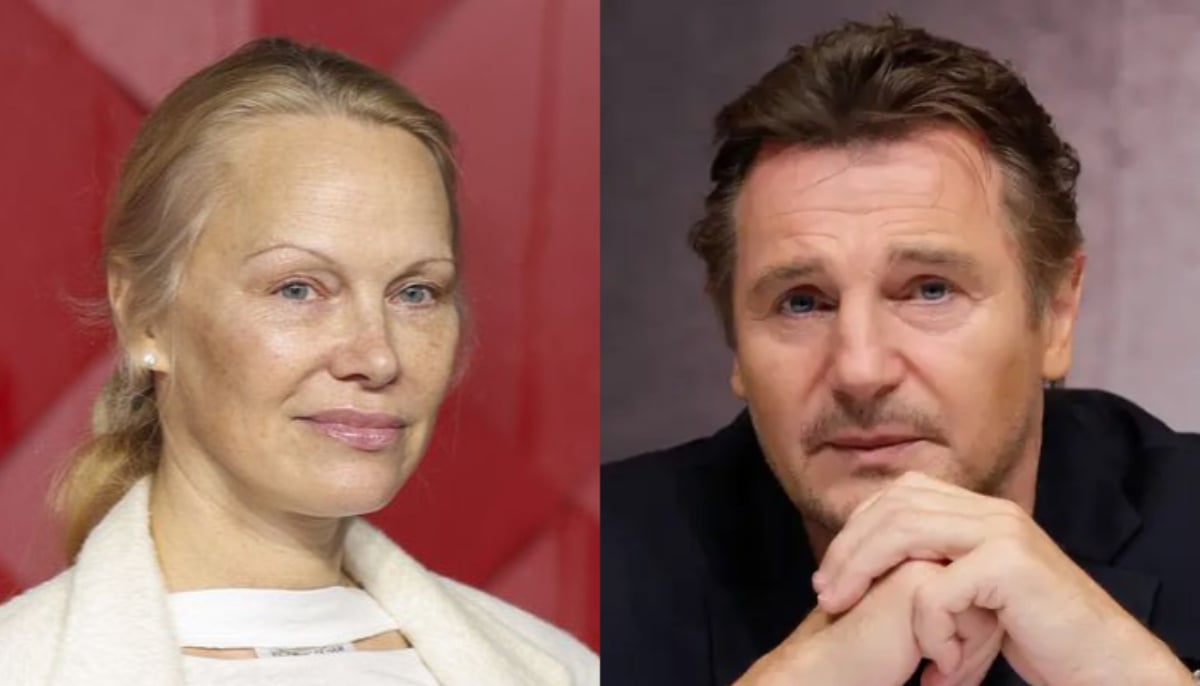 Pamela Anderson breaks silence on Liam Neeson romance