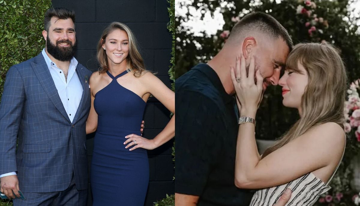 Kylie Kelce takes a jab at husband Jason after Travis claimed he, Taylor Swift never argued