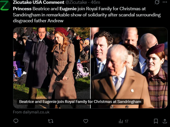 Princess Beatrice, Princess Eugenie publicly side with King Charles over Andrew