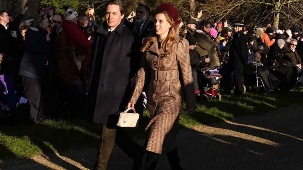 Princess Beatrice with her husband