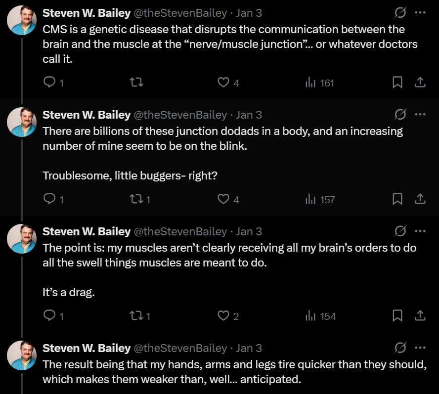 Steve W. Bailey claims his medical diagnosis is changing him professionally as an actor