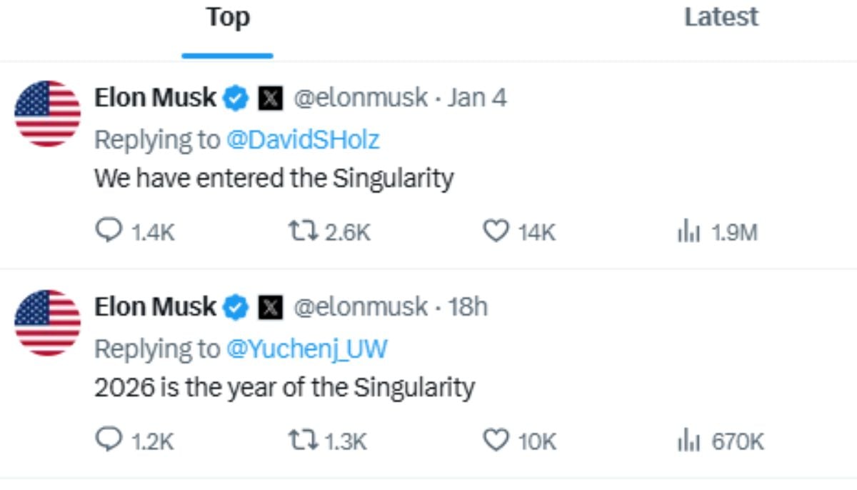 Will AI reach Singularity in 2026? Elon Musk drops big claim