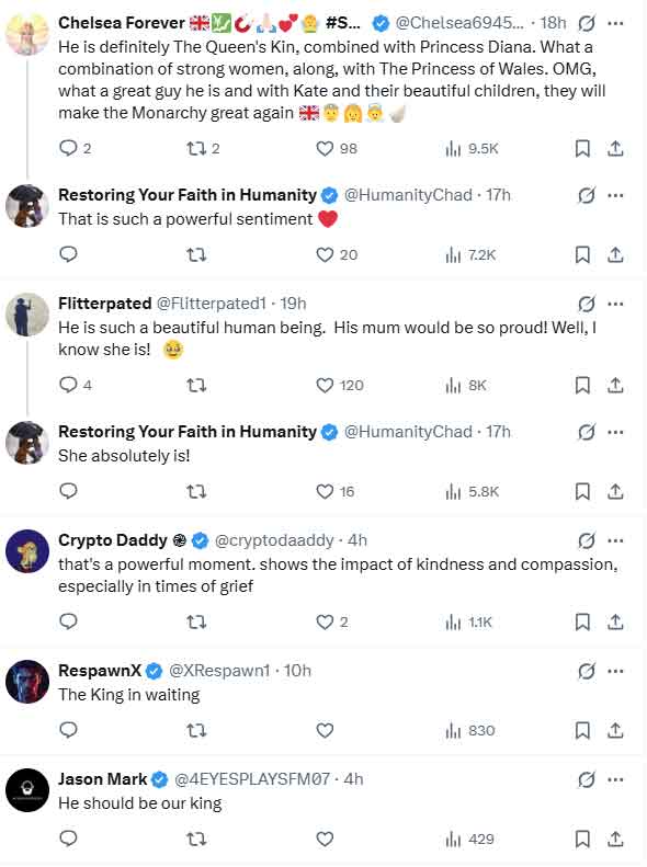 Prince Williams kind gesture continues to melt hearts