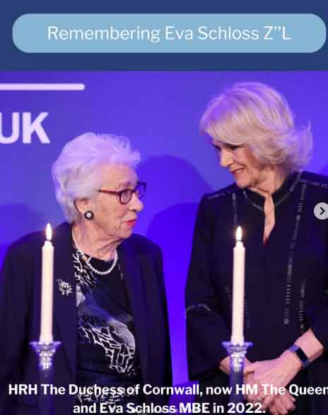 Royal family shares King Charles and Queens pictures with Eva Schloss