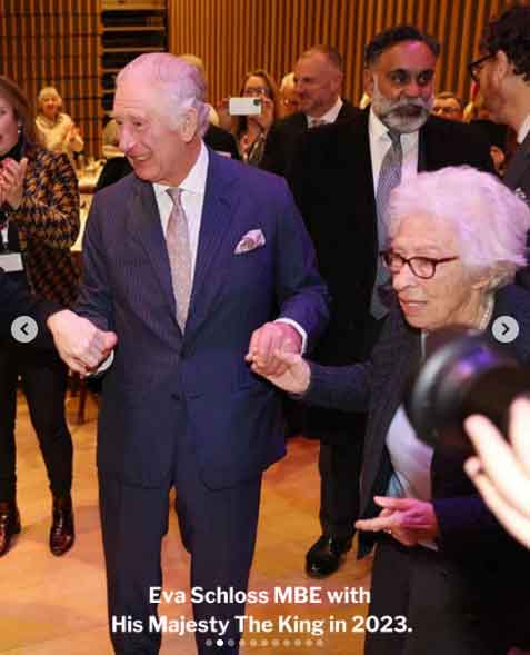 Royal family shares King Charles and Queens pictures with Eva Schloss