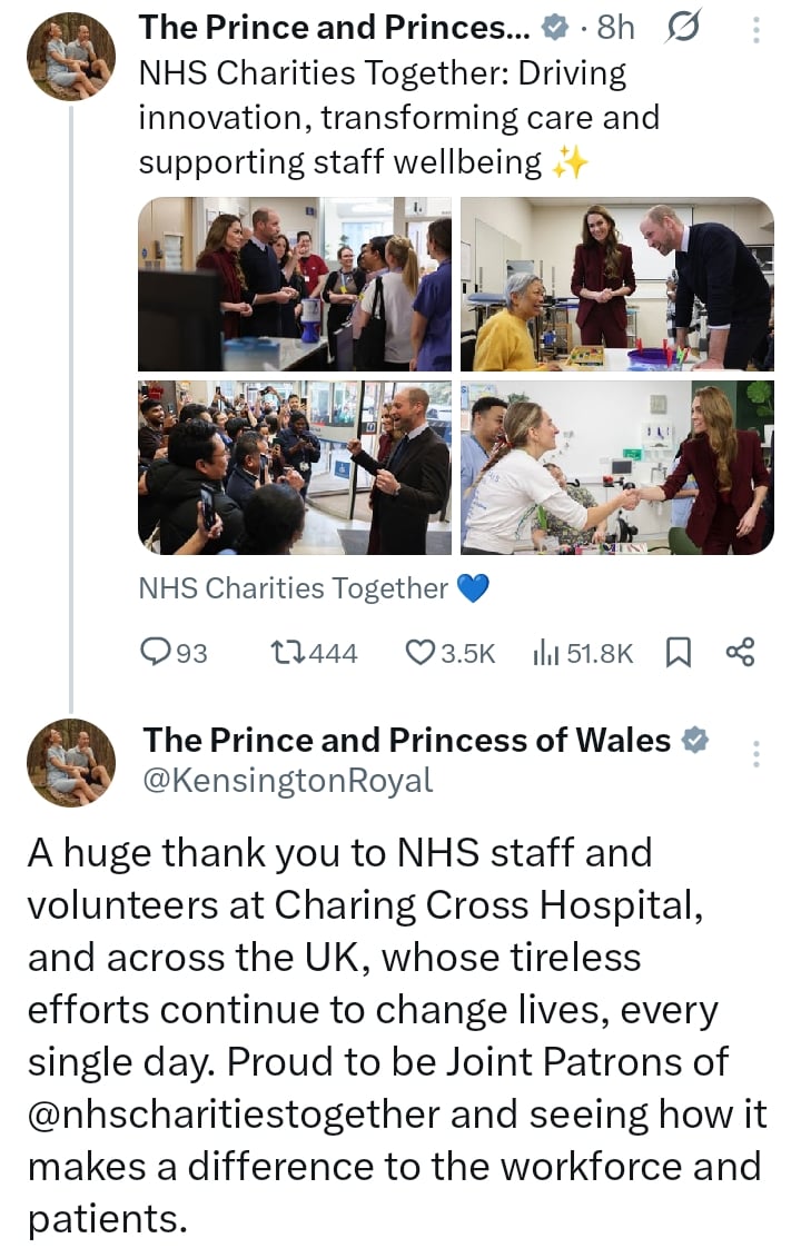 Prince William and Kate Middleton issue statement after joint appearance