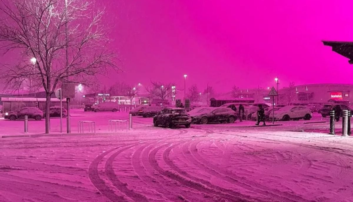 Skies across the West Midlands turned into dazzling shades of pink on Thursday evening, January 8, 2026, as Storm Goretti took hold in the region