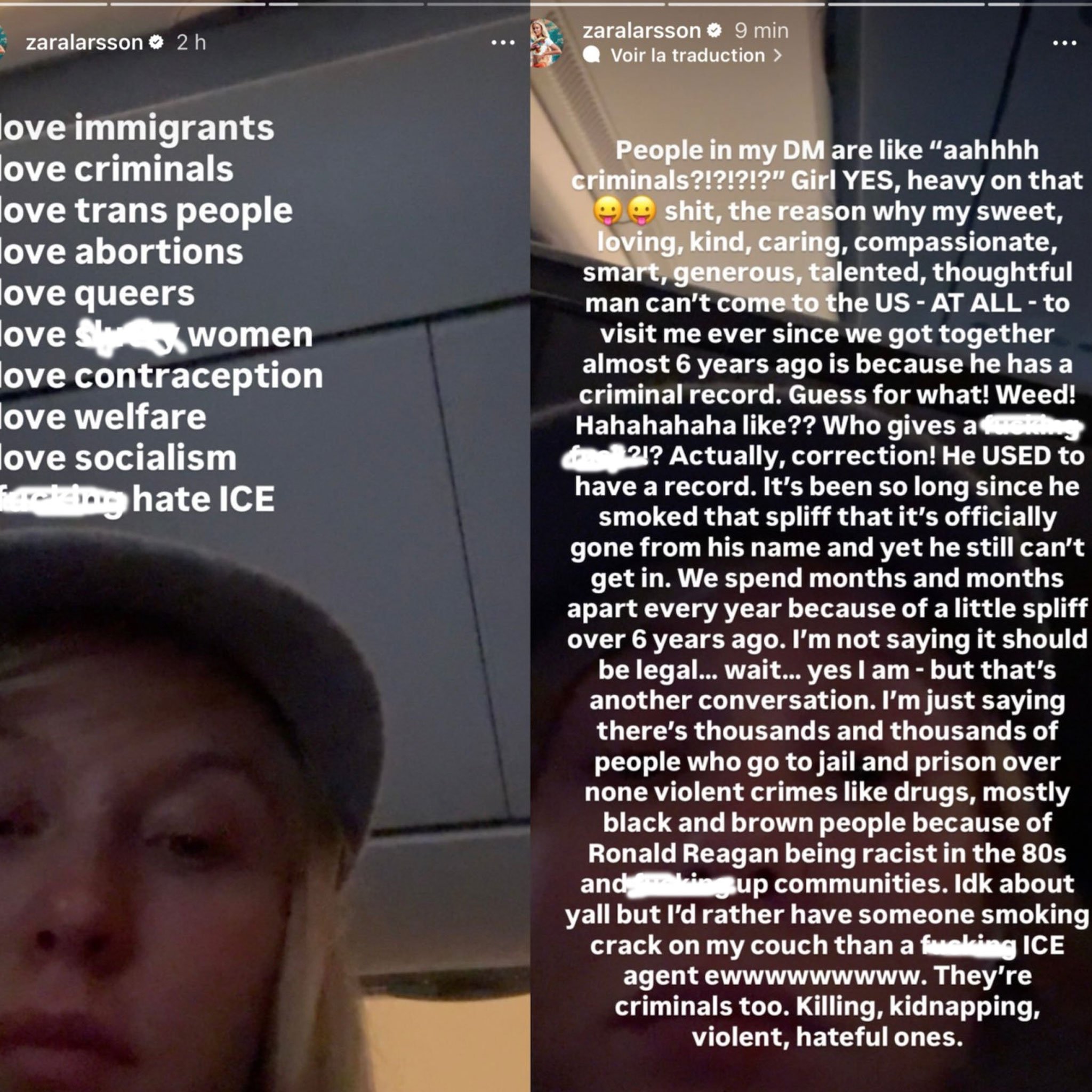 Zara Larsson makes provocative political statement