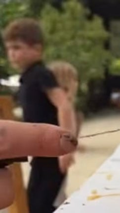 Screen grab of Prince Archie face from Meghans Instagram